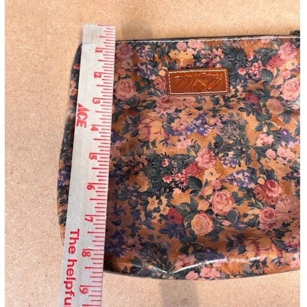 Patricia Nash Floral Leather Wristlet and‎ Matching Trifold Wallet Set Multi